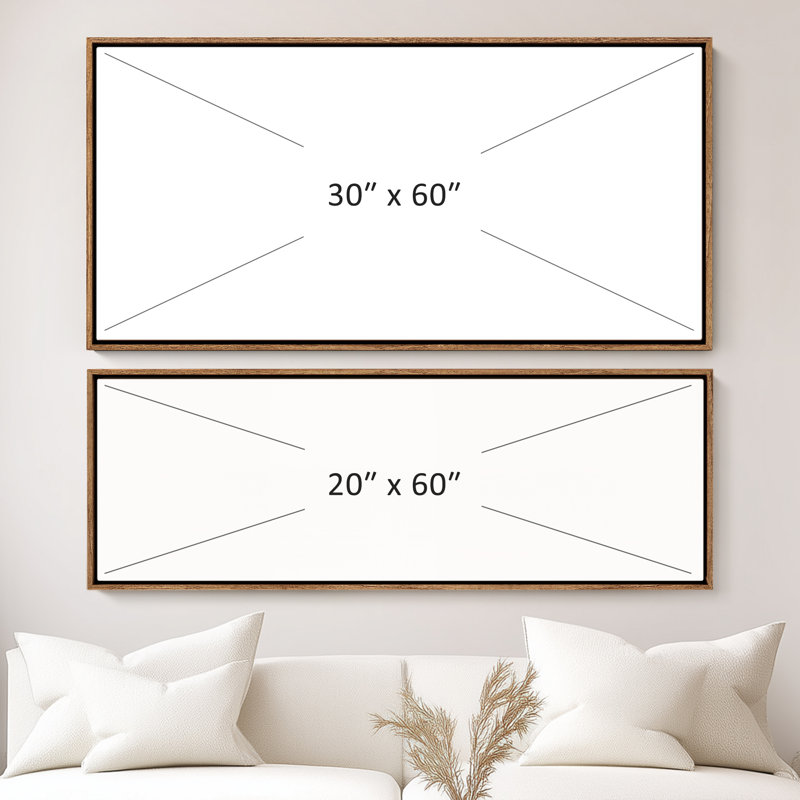 Latitude Run® Extra Large Warm Desert Sun Landscape Abstract Framed ...